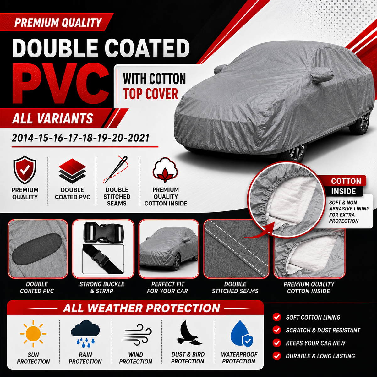 PVC Cotton Top Cover