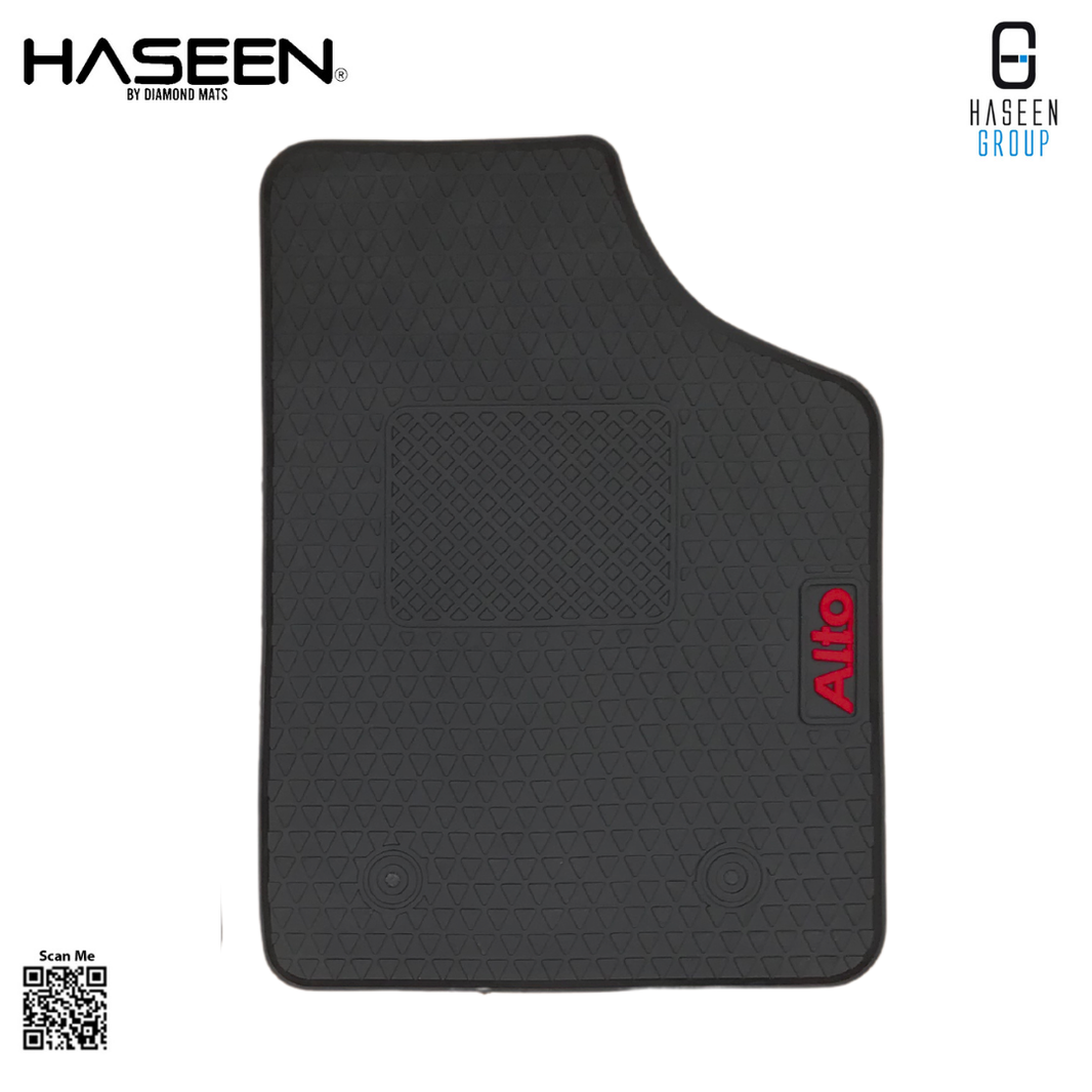 Suzuki Alto 2018-2026 Latex Rubber PVC Floor Mats – Custom Fit Waterproof Heavy Duty | Haseen