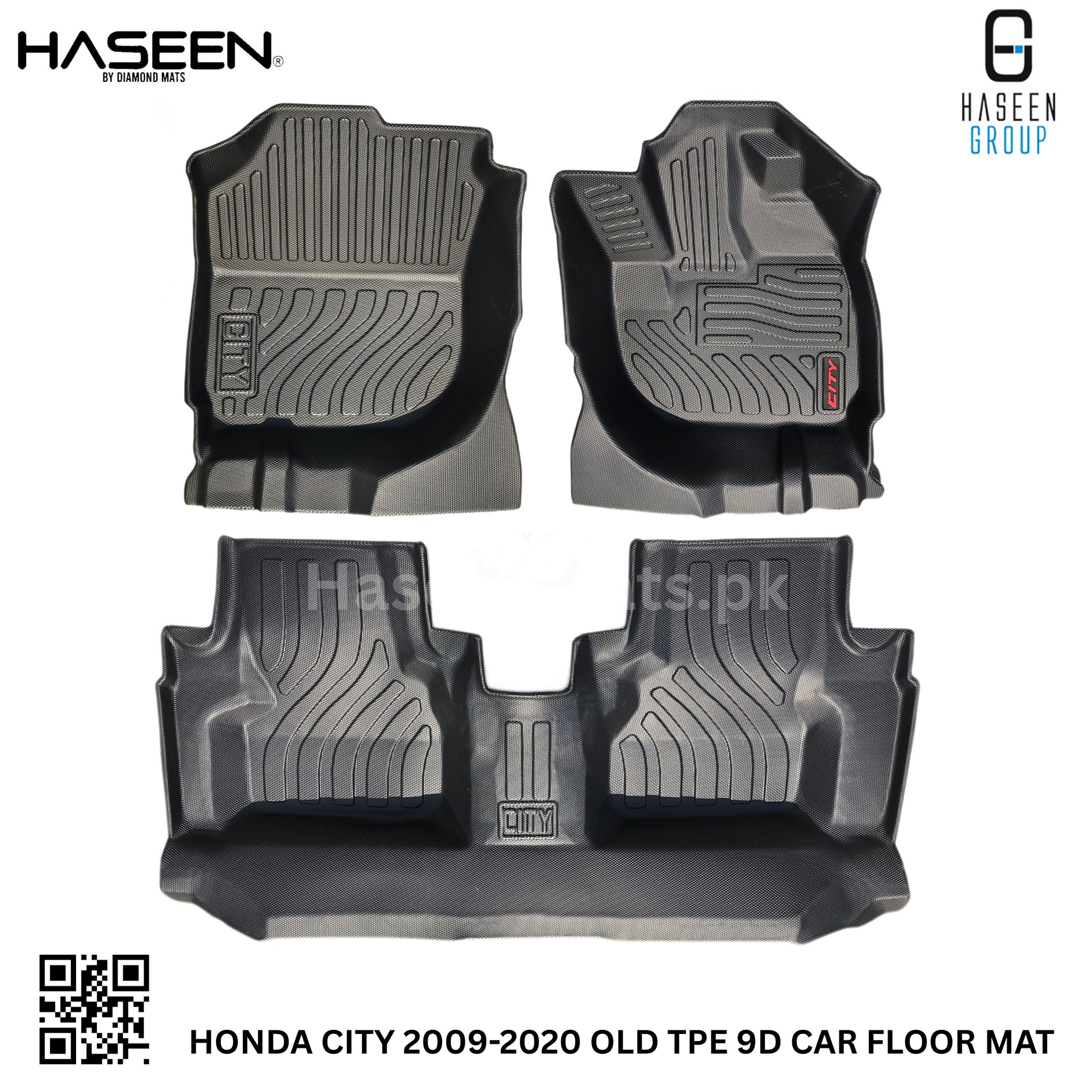 Honda City 2009-2020 9D TPE Floor Mats – Custom Fit Heavy Duty Waterproof