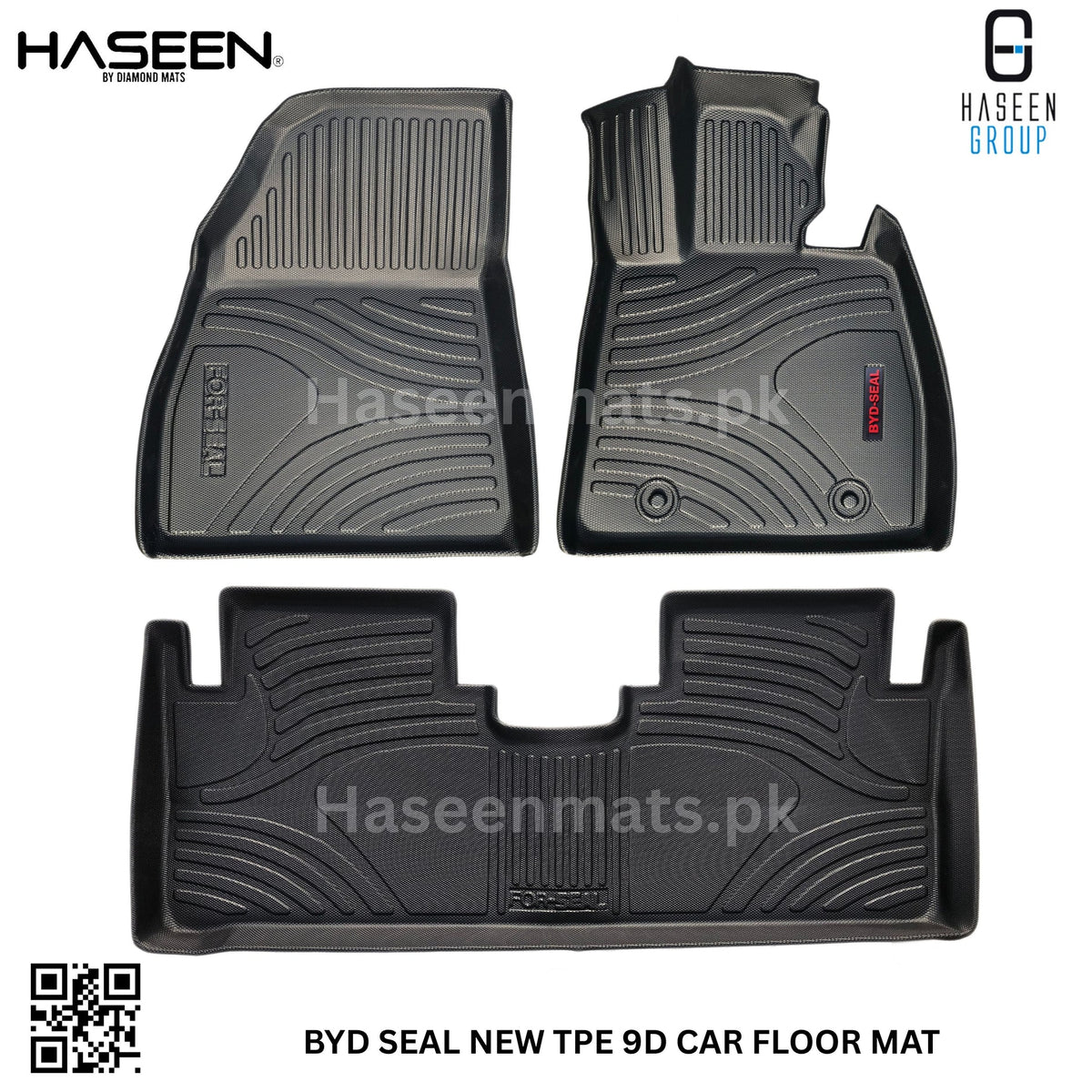 BYD Seal 9D TPE Floor Mats – Custom Fit Heavy Duty Waterproof Electric EV