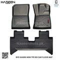 BYD Shark 9D TPE Floor Mats – Custom Fit Heavy Duty Waterproof Electric EV