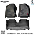 Toyota Yaris Sedan 9D TPE Floor Mats – Custom Fit Heavy Duty Waterproof
