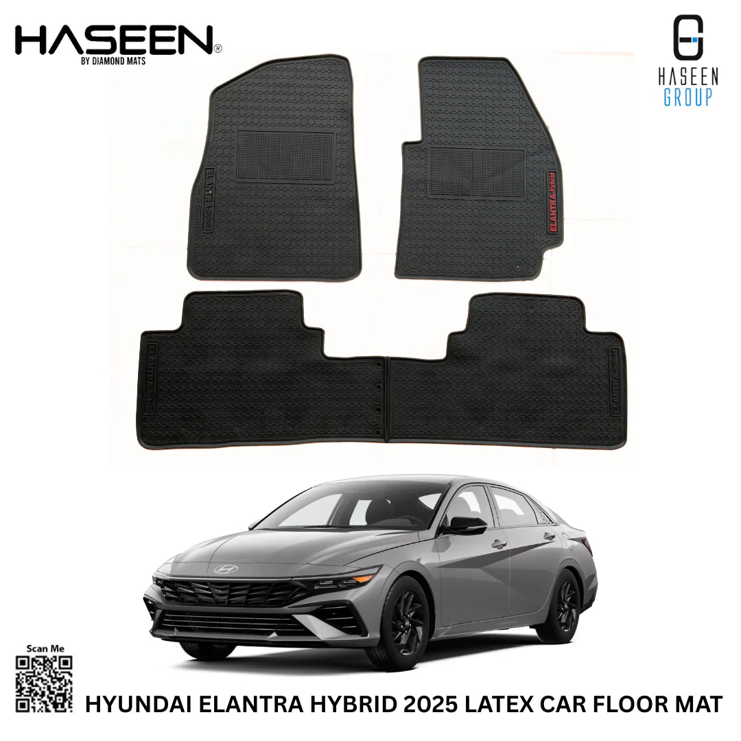 Hyundai Elantra Hybrid 2025 Latex Rubber Car Floor Mat