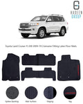 Toyota Land Cruiser 2009-2026 Latex Rubber PVC Floor Mats – Custom Fit Waterproof Heavy Duty