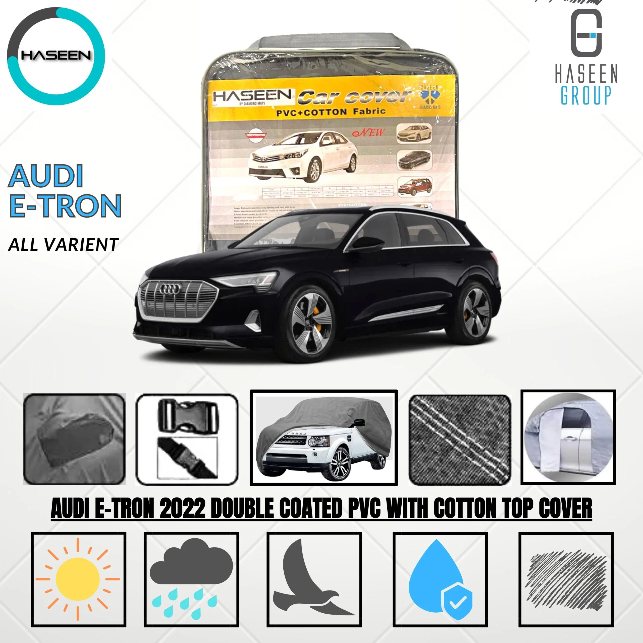 Audi E-Tron GT Oxford + Needle Cotton Top Cover
