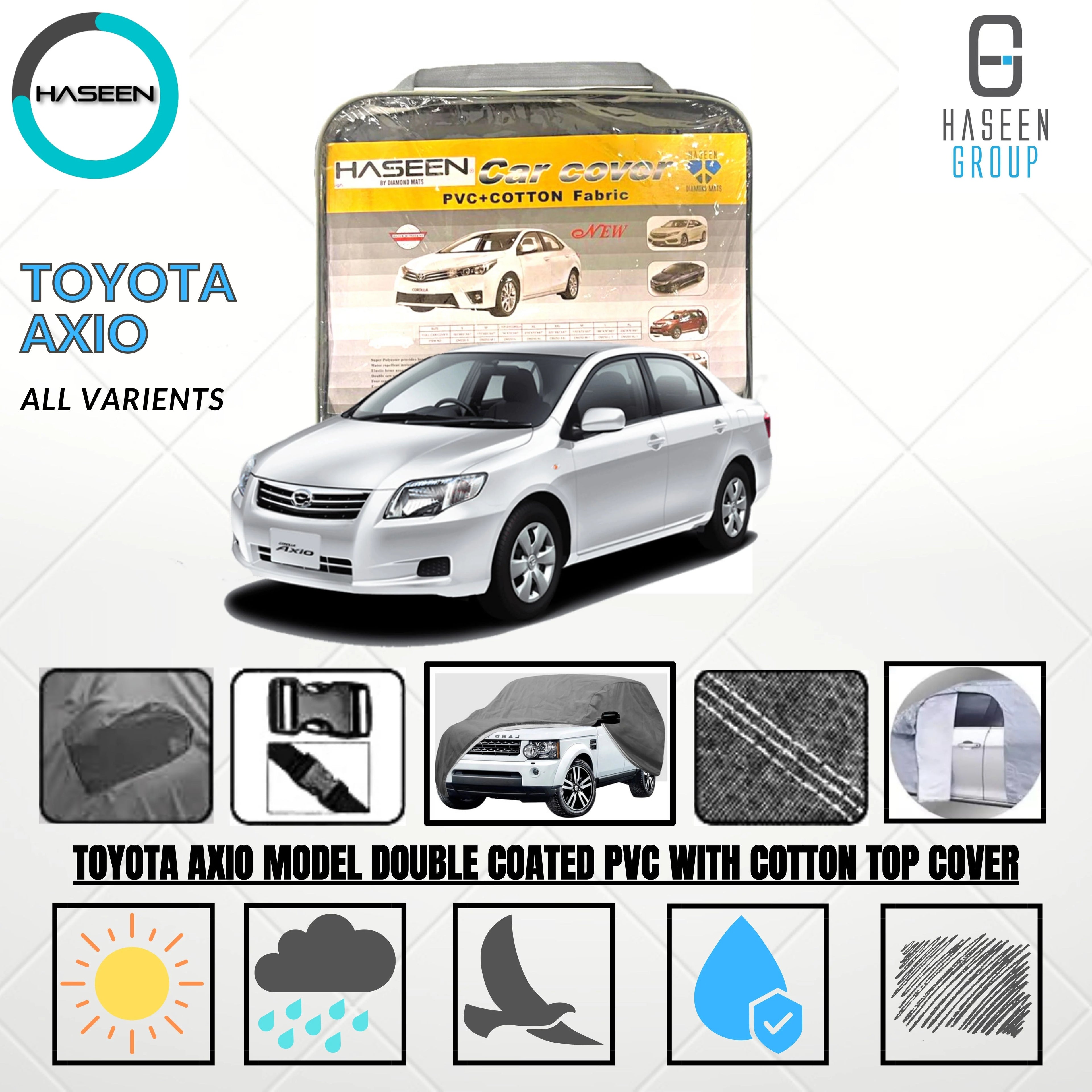 Toyota Axio 2012-2015 Oxford + Needle Cotton Top Cover