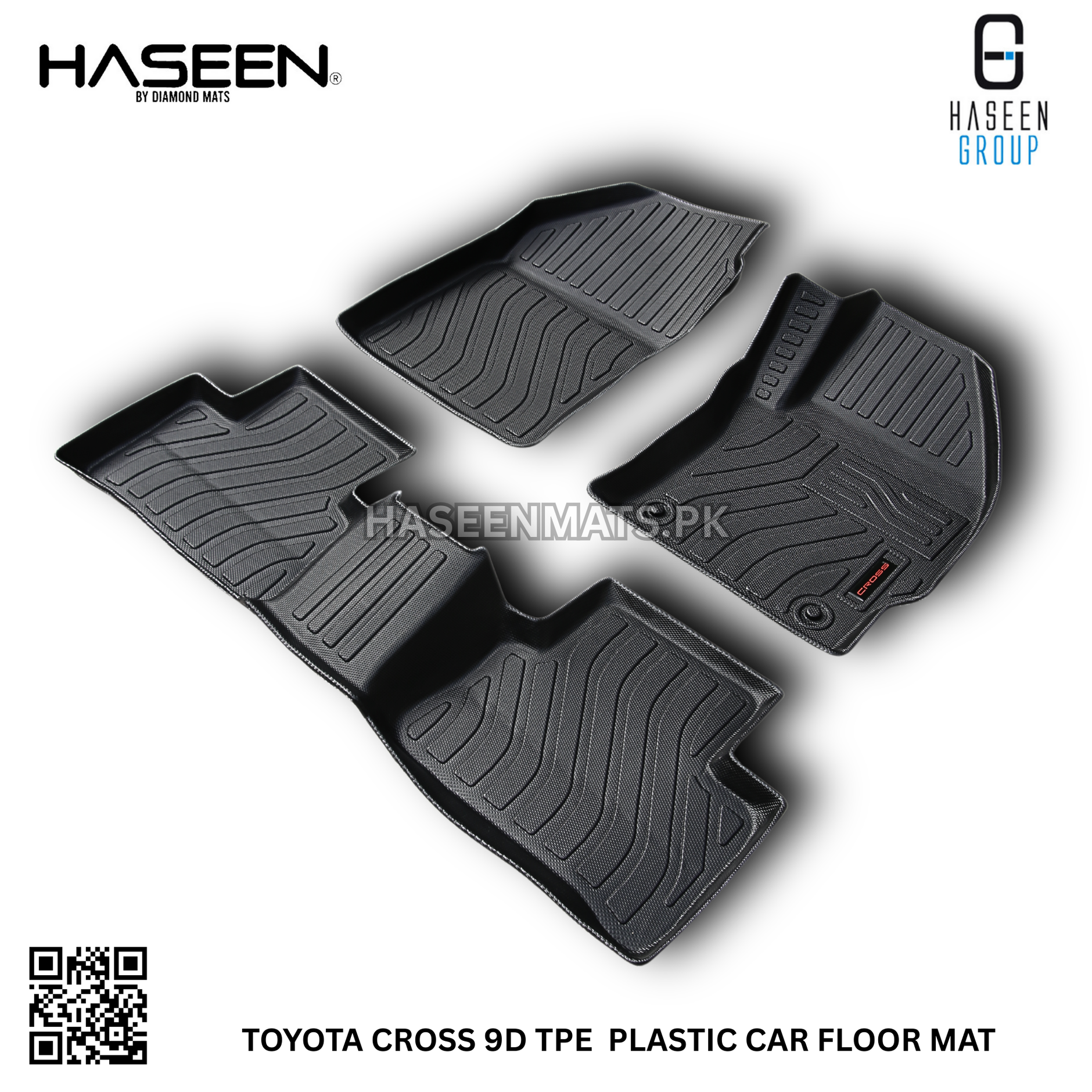 Toyota Cross 9D TPE Floor Mats – Custom Fit Heavy Duty Waterproof