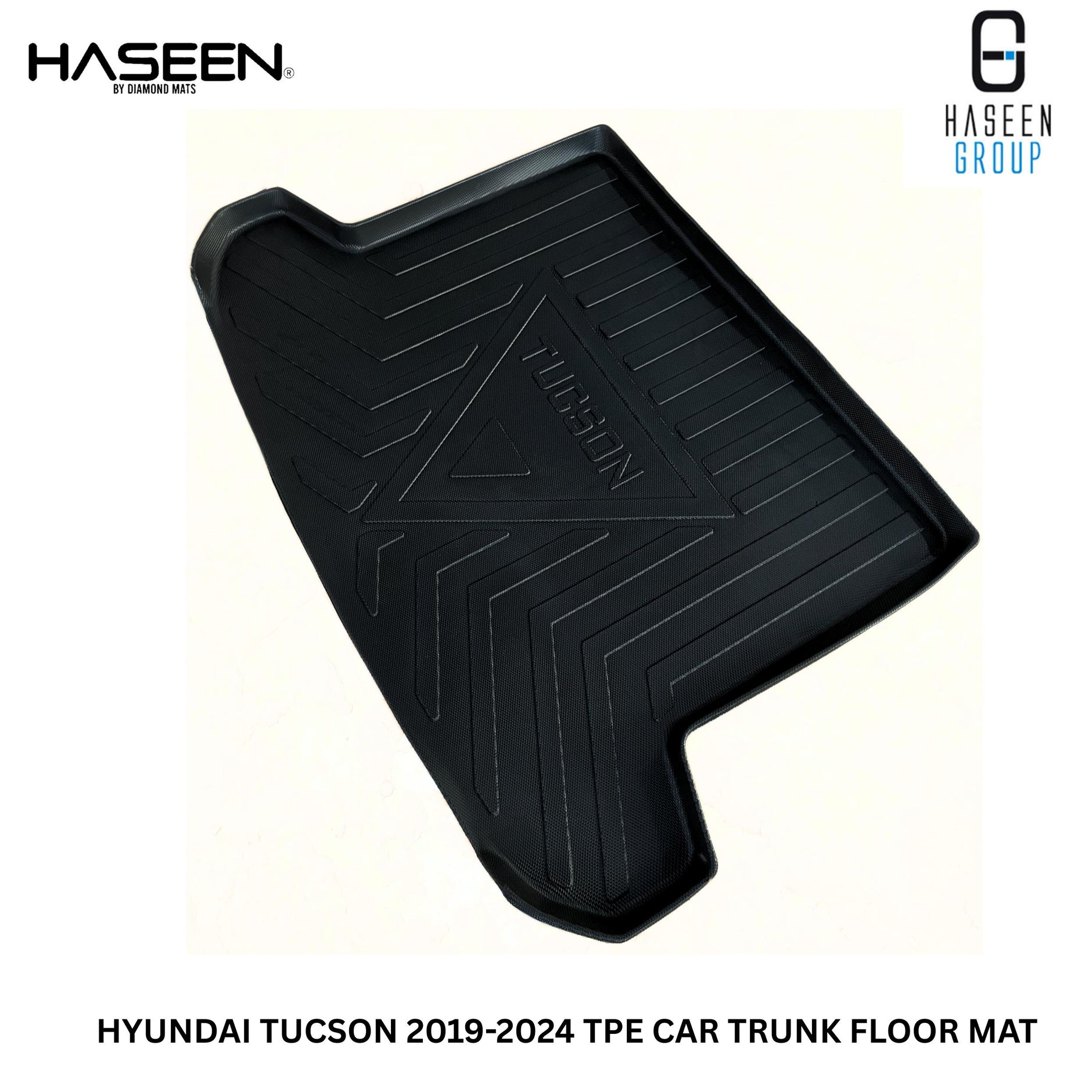Hyundai Tucson 2019-2024 TPE Trunk Mat – Diggi Tray Boot Liner, Custom Fit Waterproof