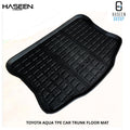 Toyota Aqua 2011-2024 TPE Trunk Mat – Diggi Tray Boot Liner, Custom Fit Waterproof