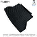 Hyundai Elantra 2021-2024 TPE Trunk Mat – Diggi Tray Boot Liner, Custom Fit Waterproof