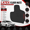 Honda City 2021-2026 Latex Rubber PVC Floor Mats – Custom Fit Waterproof Heavy Duty | Haseen