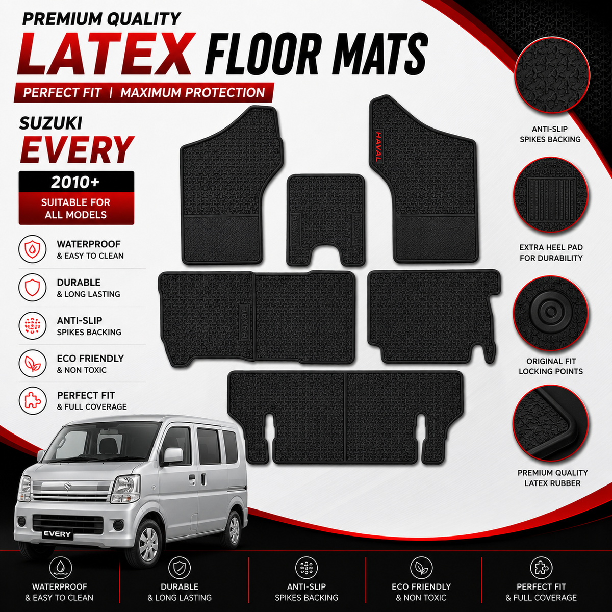 Changan Karvaan 2021-2024 Latex Rubber Car Floor Mat