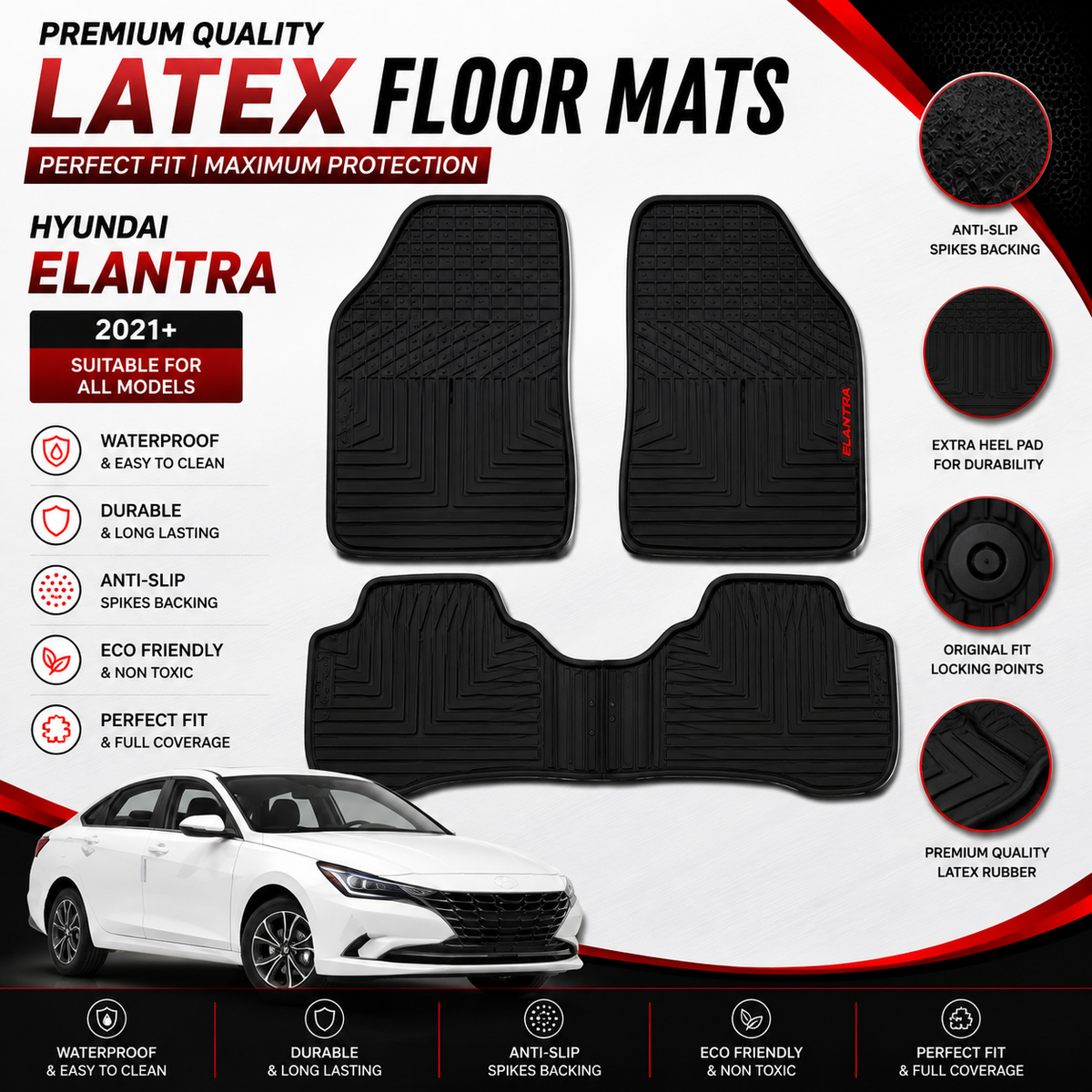 Changan Alsvin 2021-2024 Latex Rubber Car Floor Mat