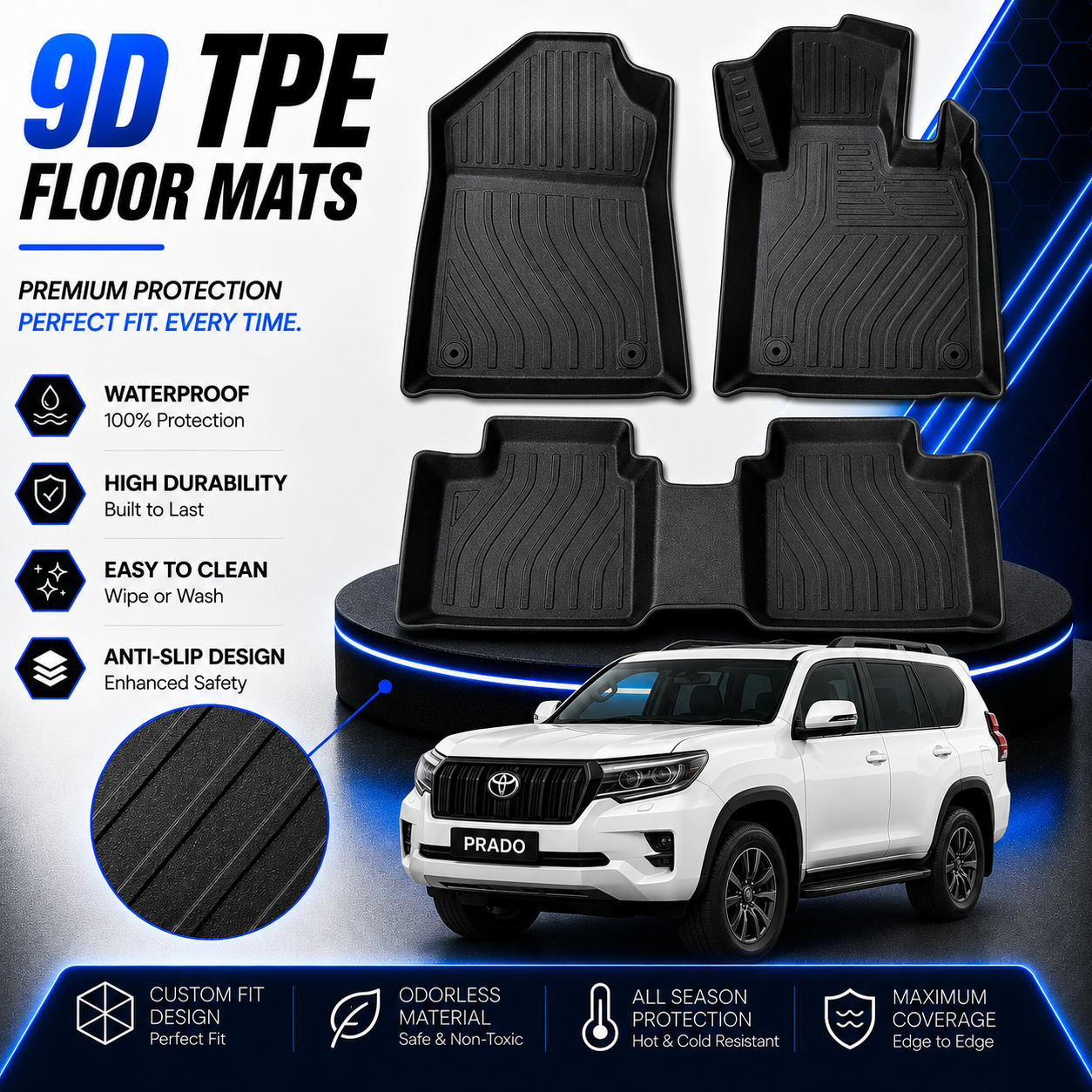 KIA SPORTAGE L ONLY PHEV NEW 9D TPE PLASTIC HEAVY DUTY CAR FLOOR MAT