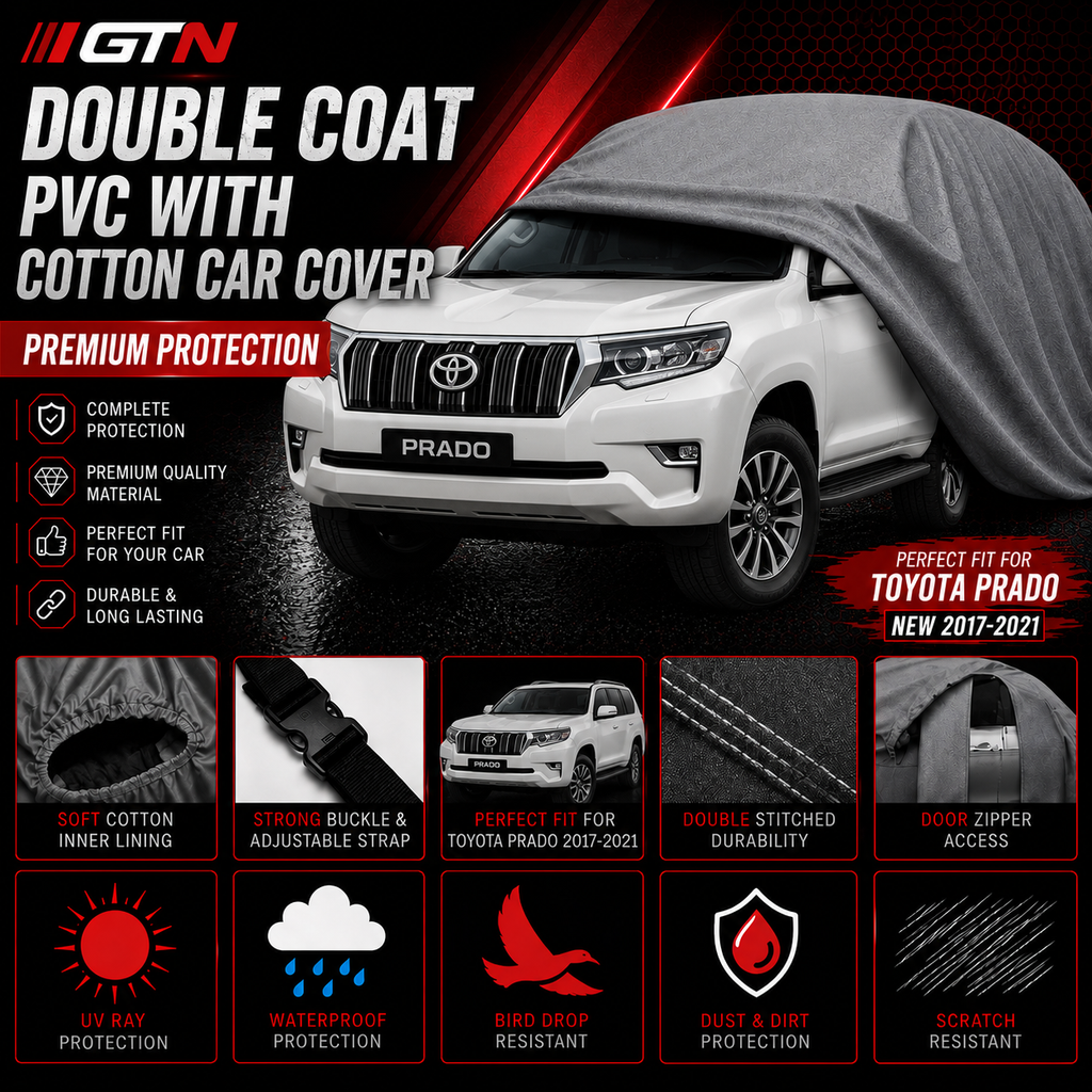 Toyota Prado New 2017-2021 Oxford + Needle Cotton Top Cover