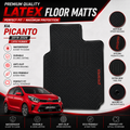 Kia Picanto 2019-2026 Latex Rubber PVC Floor Mats – Custom Fit Waterproof Heavy Duty | Haseen