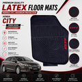 Honda City 2009-2020 Latex Rubber PVC Floor Mats – Custom Fit Waterproof Heavy Duty | Haseen