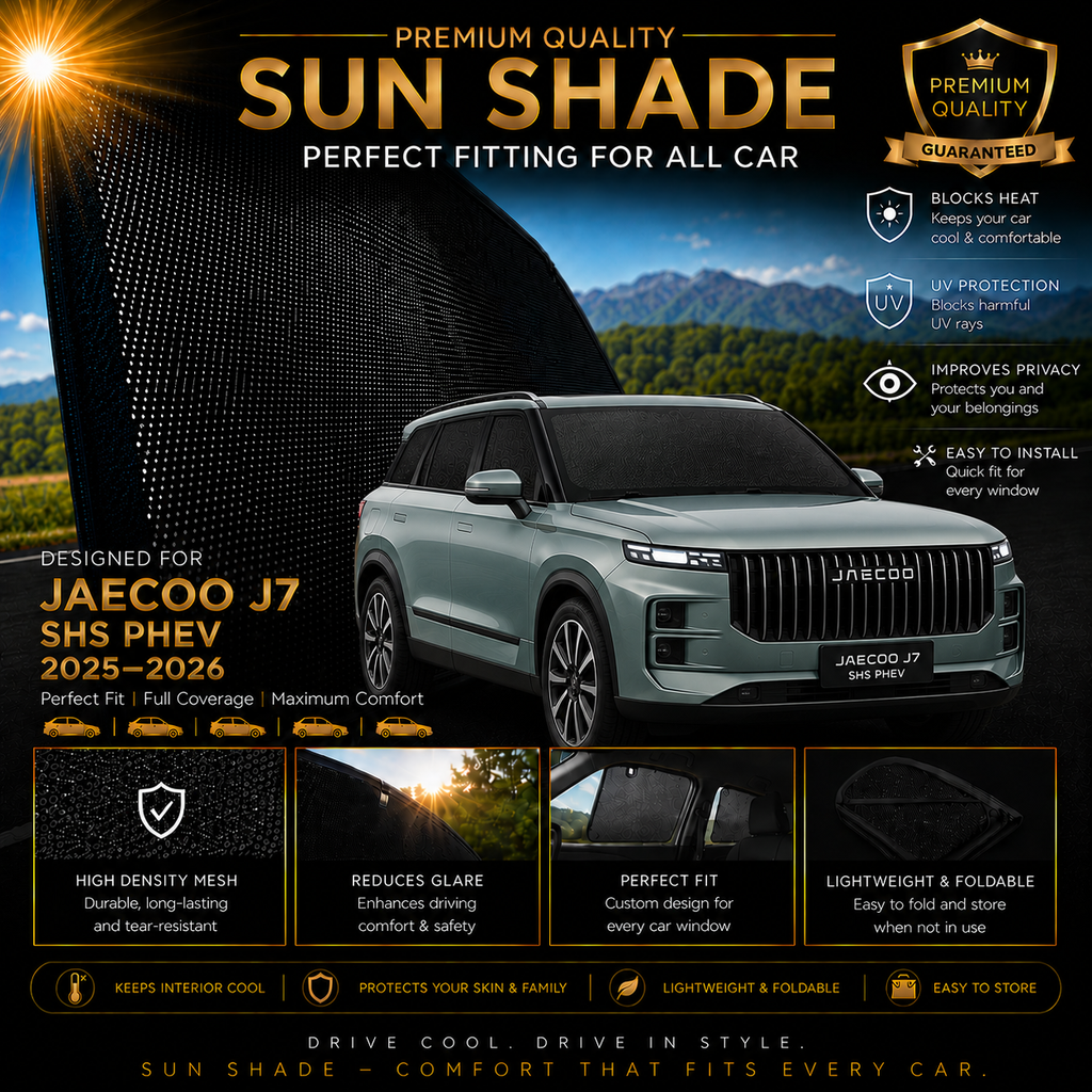 JAECOO J7 SHS PHEV 2025-2026 Car Window Sun Shades