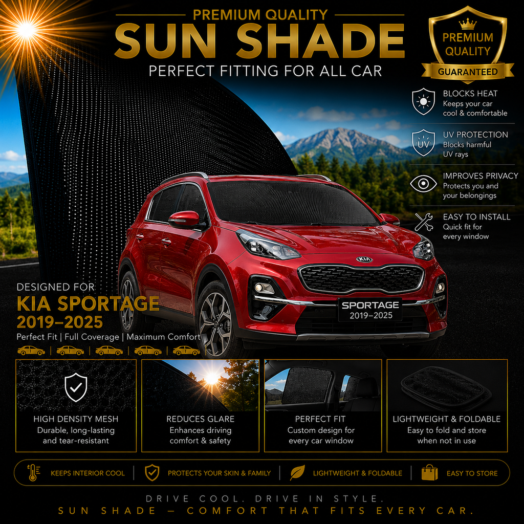 Kia Sportage 2019-2025 Car Window Sun Shades