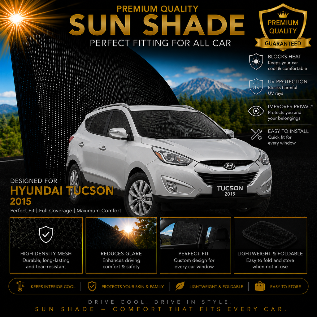 Hyundai Tucson 2015–2025 Car Window Sun Shades