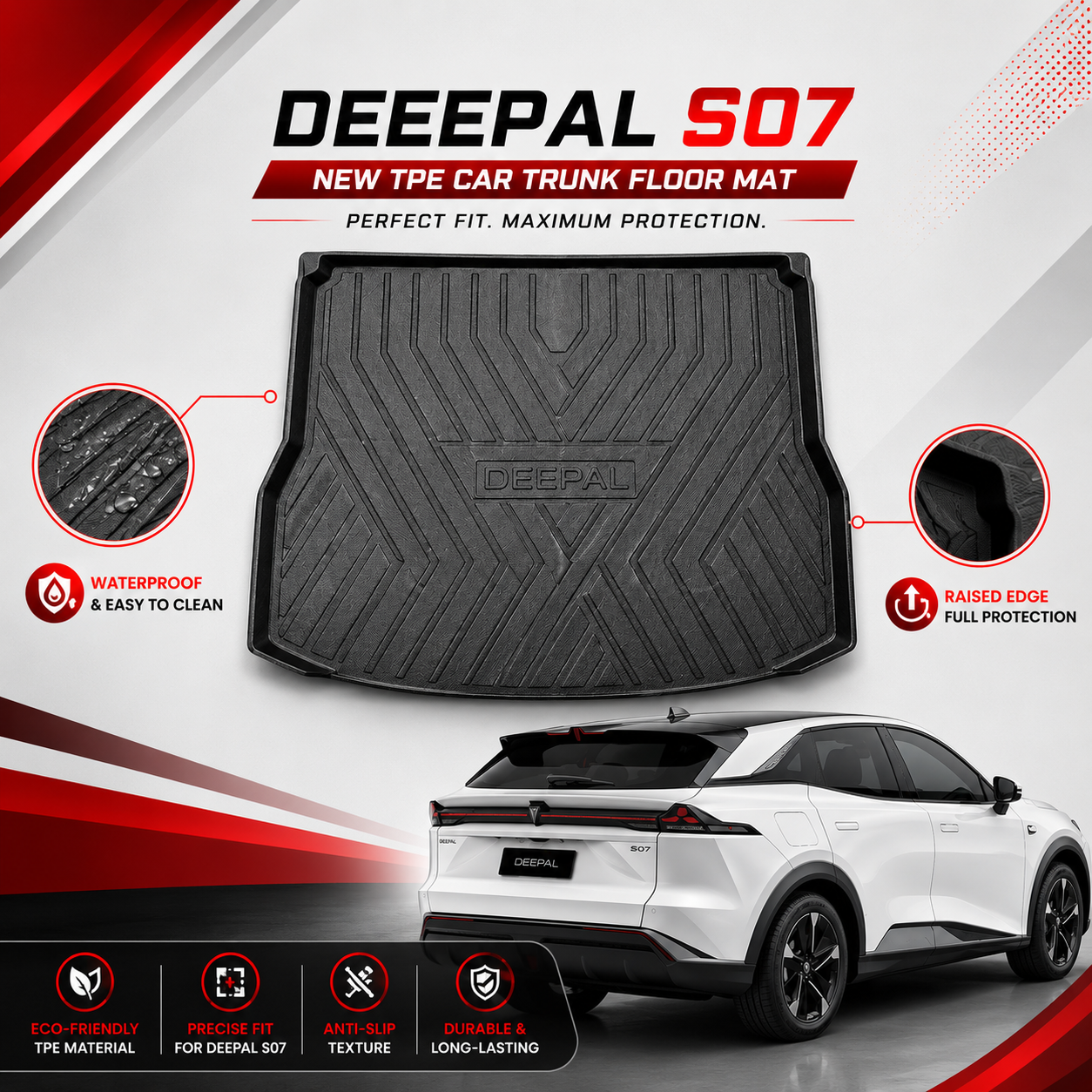 Deepal S07 New TPE Plastic Trunk Floor Mat