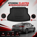 Hyundai Elantra 2021-2024 TPE Plastic Car Trunk Mat