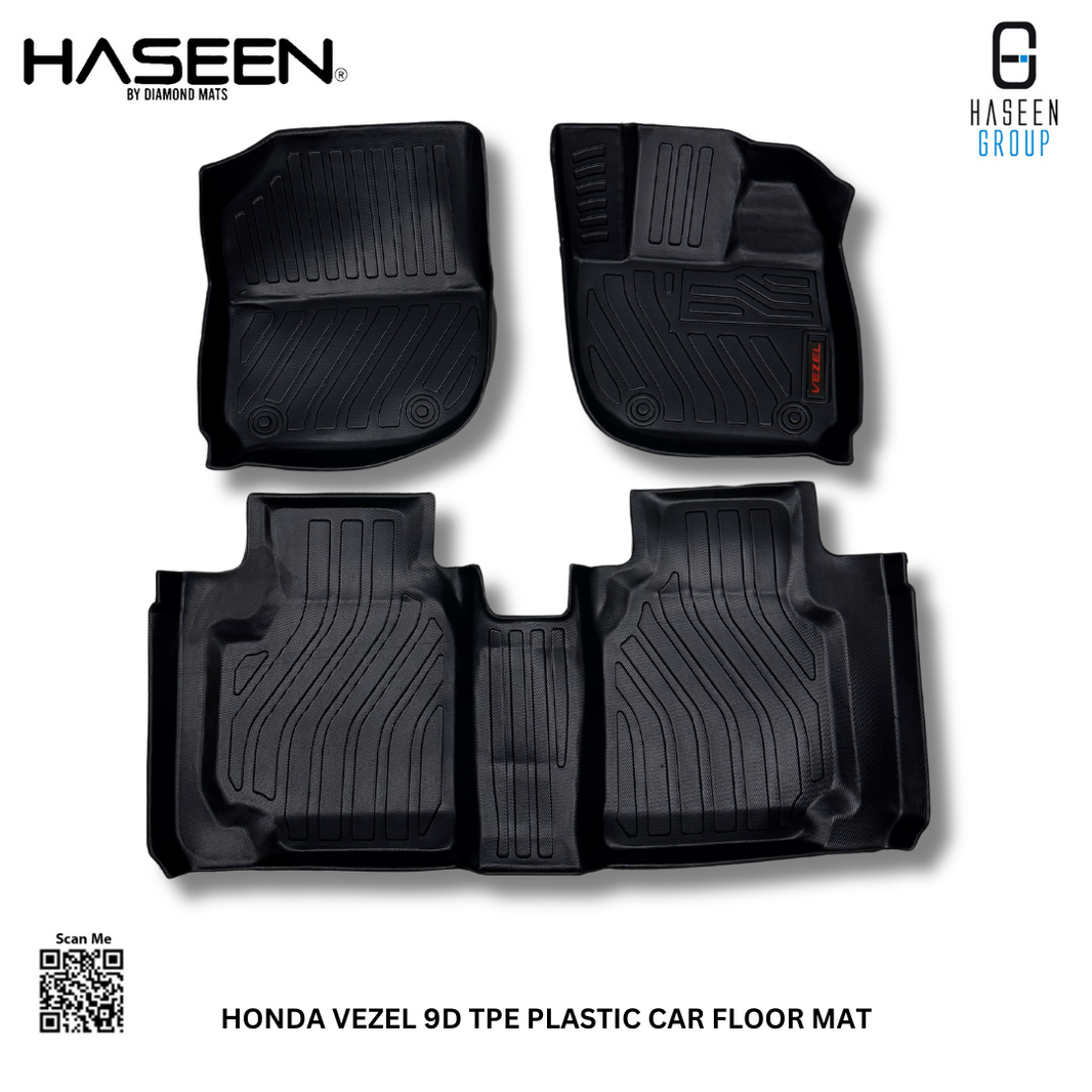 Honda Vezel 2014-2024 9D TPE Floor Mats – Custom Fit Heavy Duty Waterproof