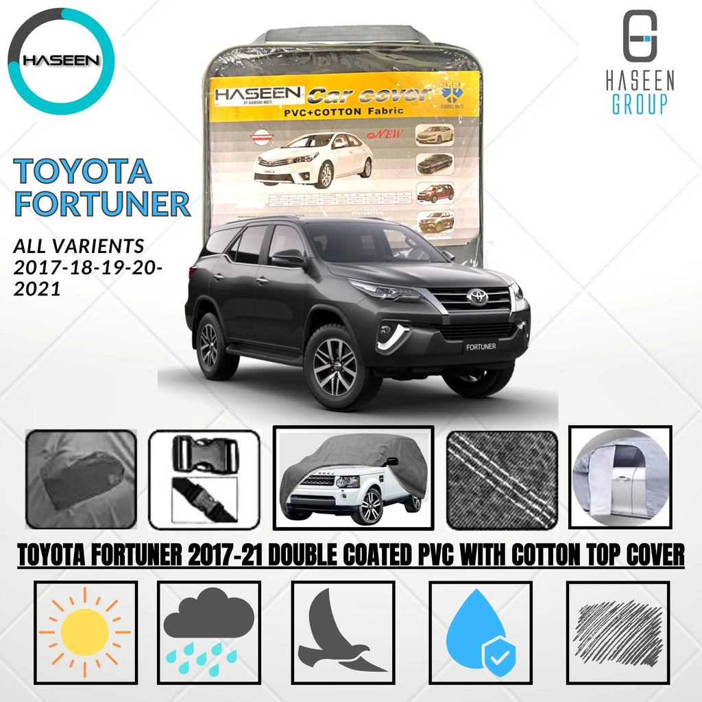 Toyota Fortuner New 2017-2022 Oxford + Needle Cotton Top Cover