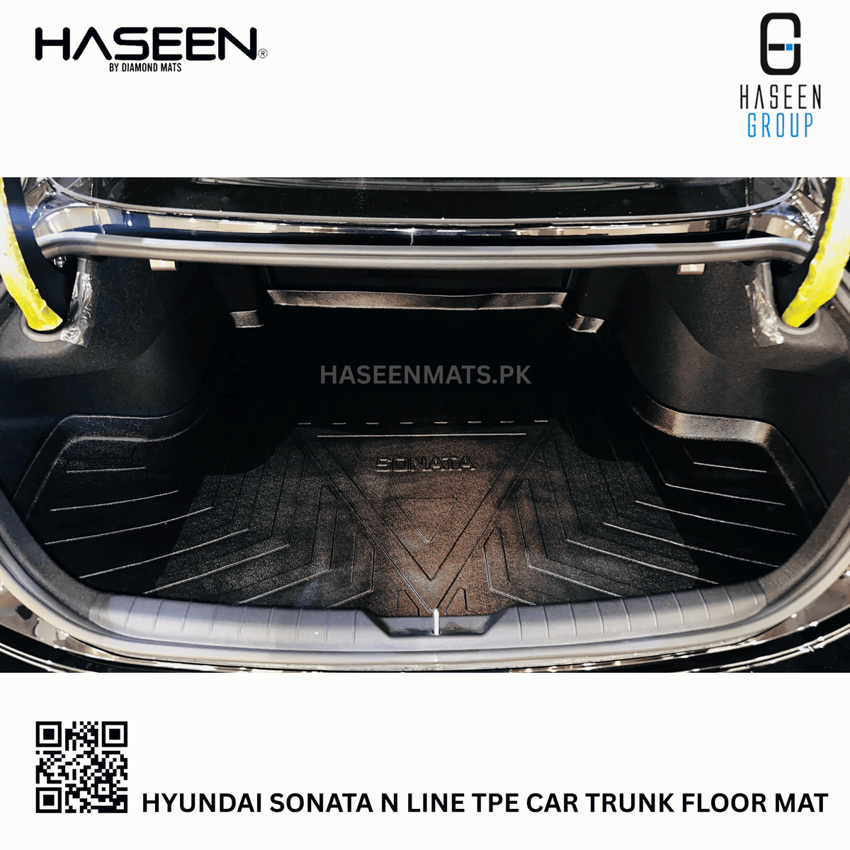 Hyundai Sonata N Line 2025 TPE Trunk Mat – Diggi Tray Boot Liner, Custom Fit Waterproof