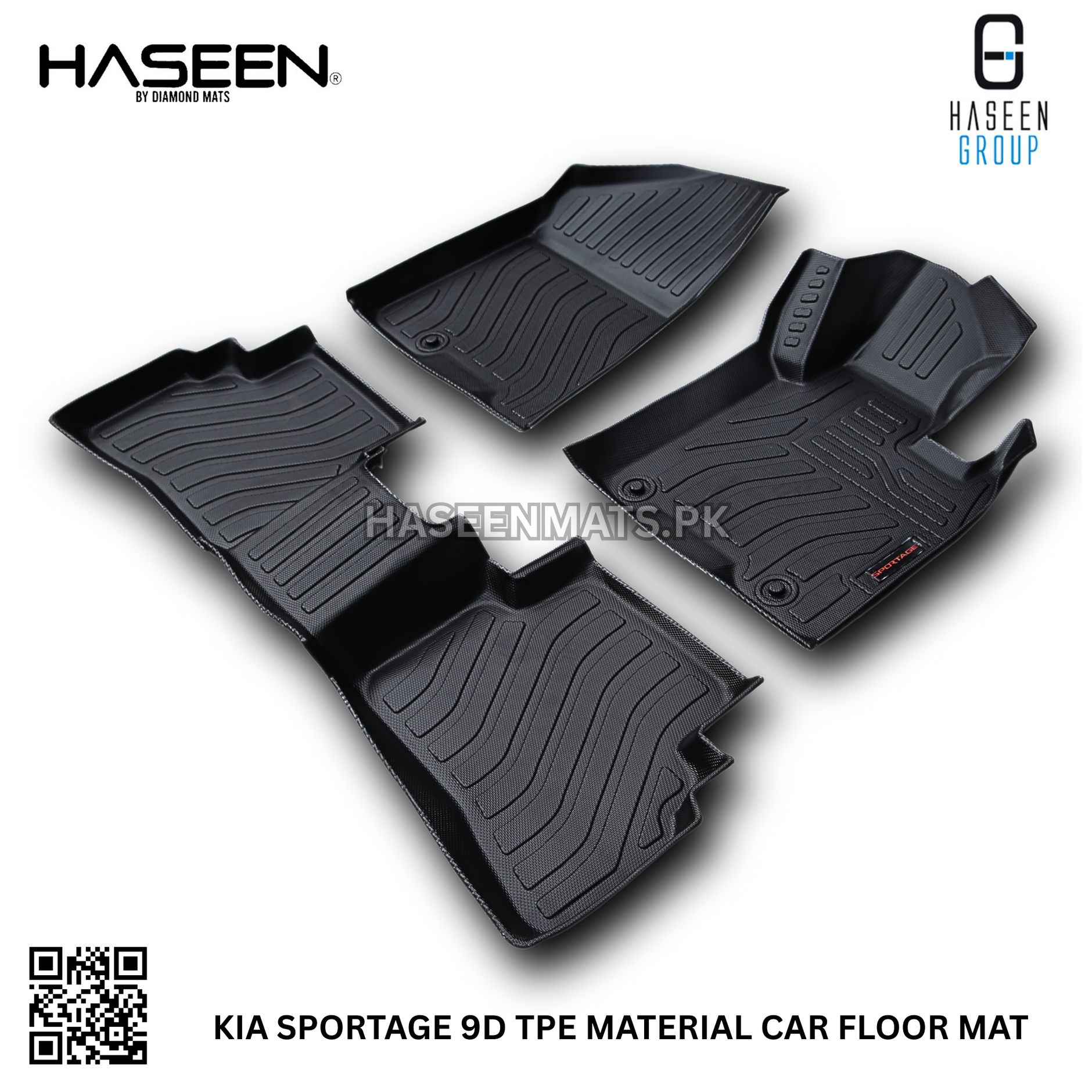 Kia Sportage 2019-2024 9D TPE Floor Mats – Custom Fit Heavy Duty Waterproof
