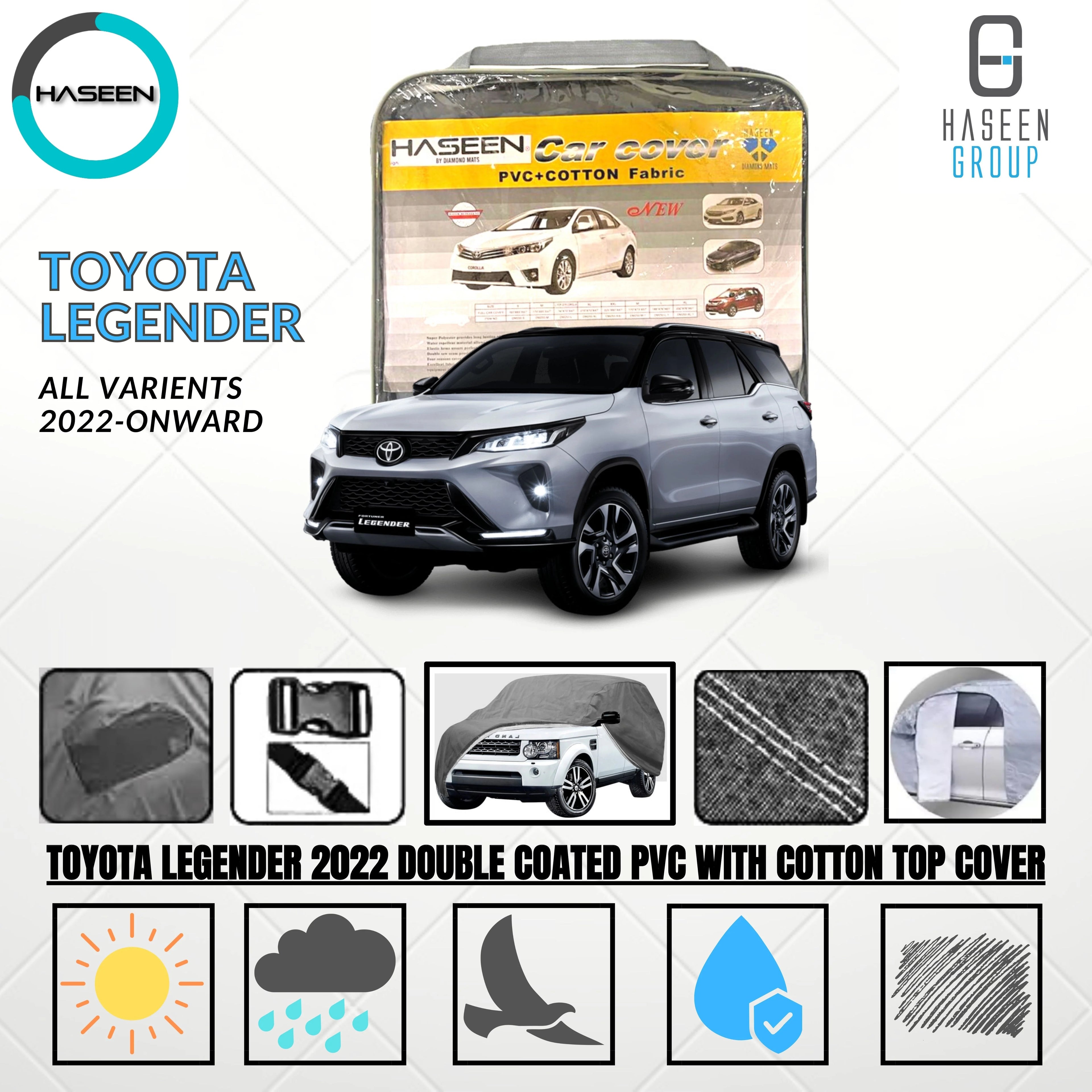 Toyota Legender 2022-Onward Oxford + Needle Cotton Top Cover