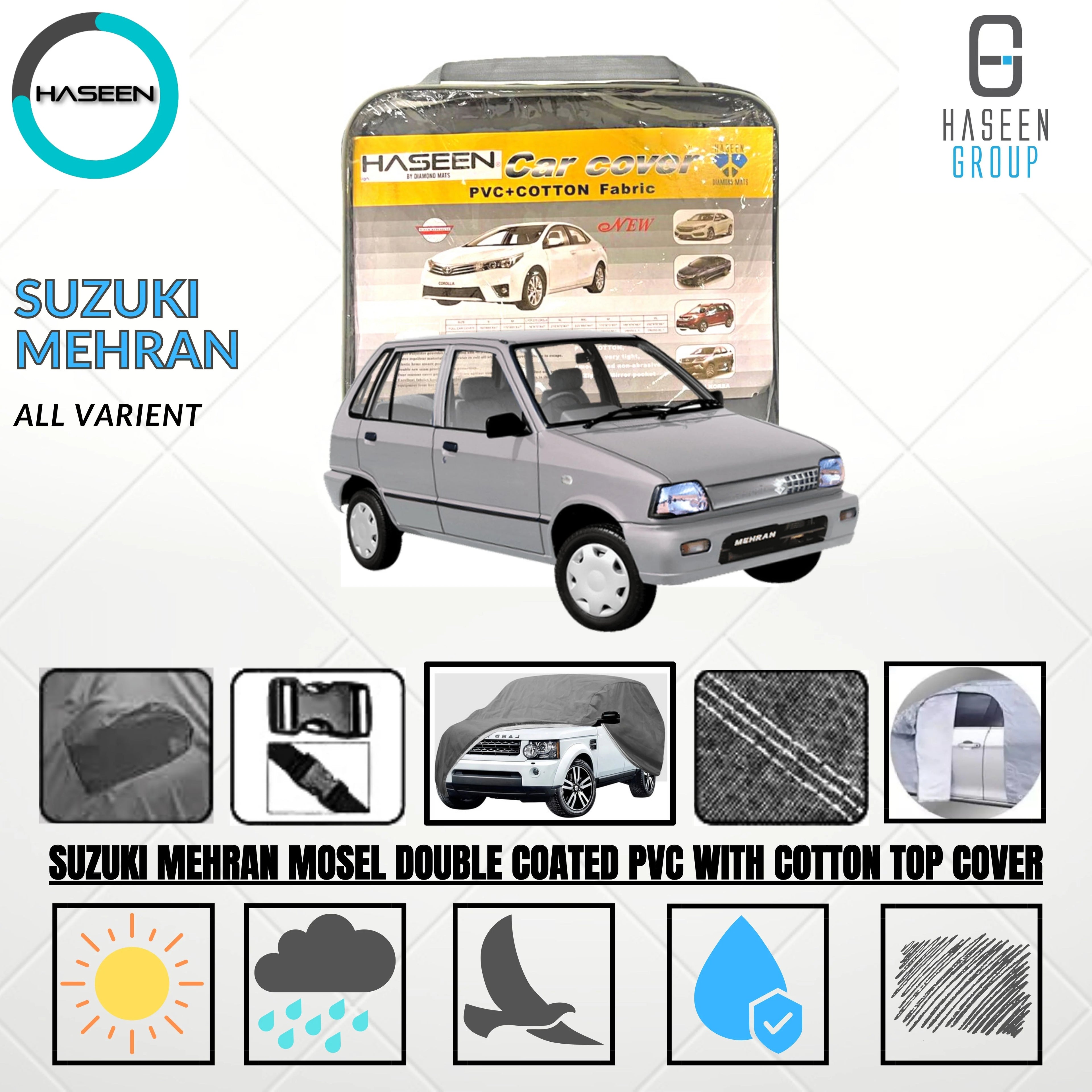 Suzuki Mehran Oxford + Needle Cotton Top Cover