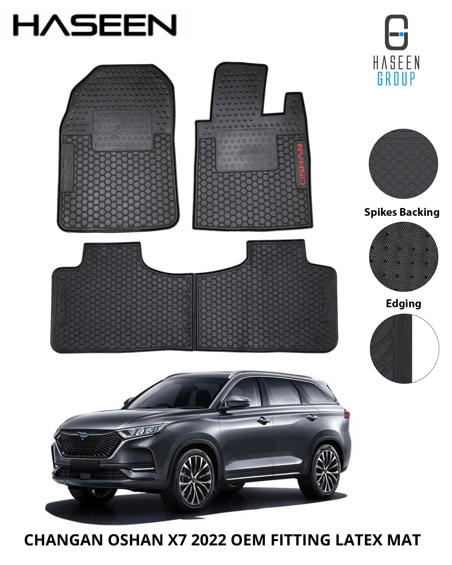 Changan Oshan X7 2022-2024 Latex Rubber Car Floor Mat