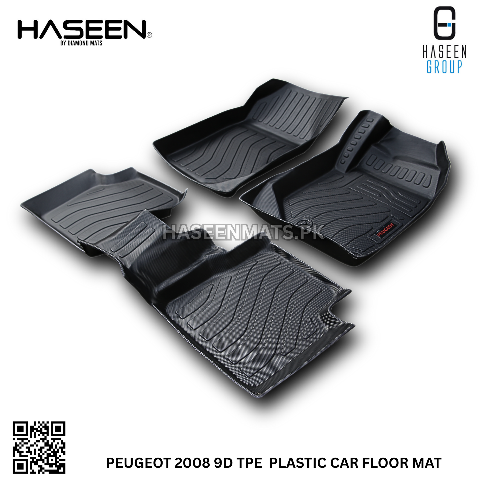 Peugeot 2008 2022-2024 9D TPE Floor Mats – Custom Fit Heavy Duty Waterproof