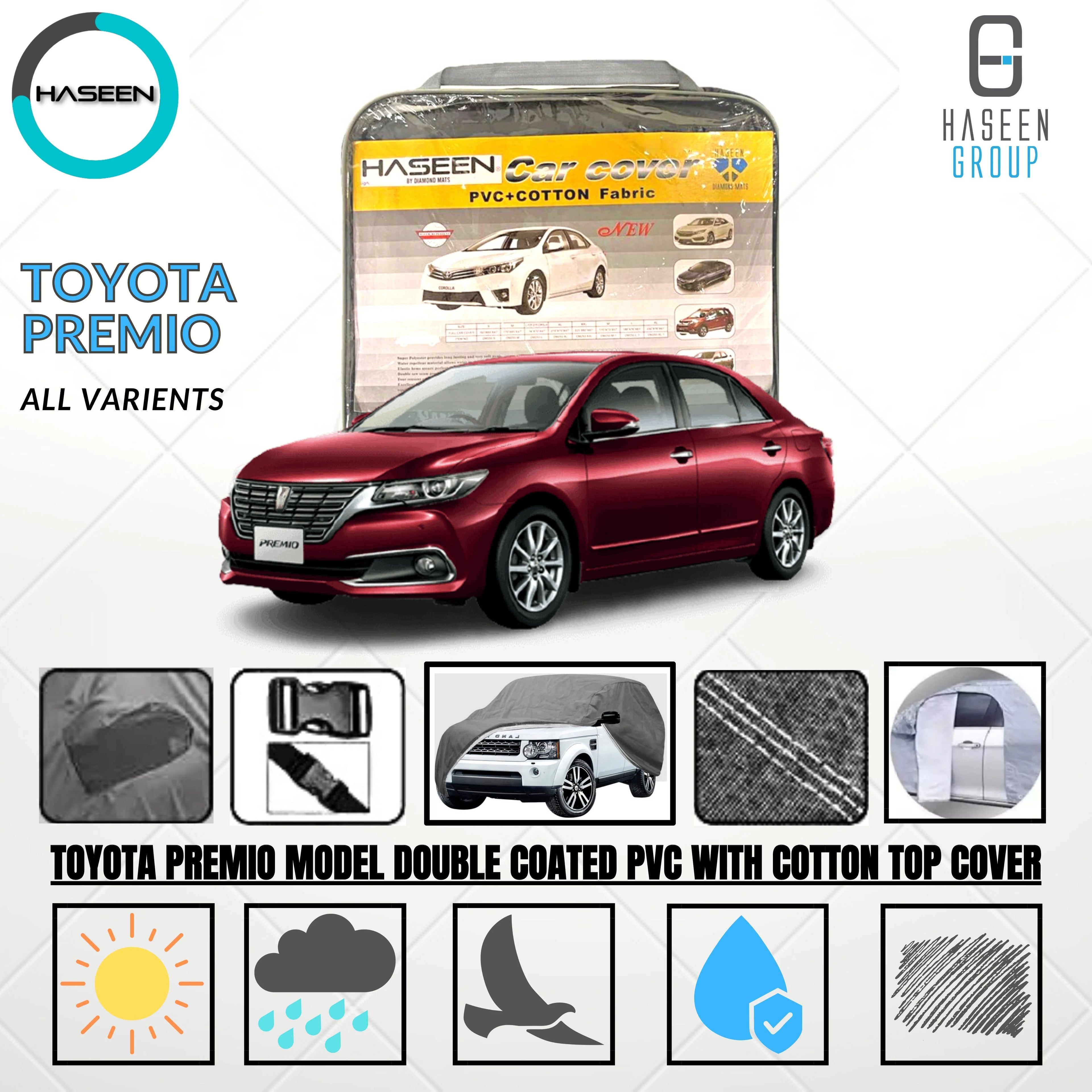Toyota Premio Oxford + Needle Cotton Top Cover