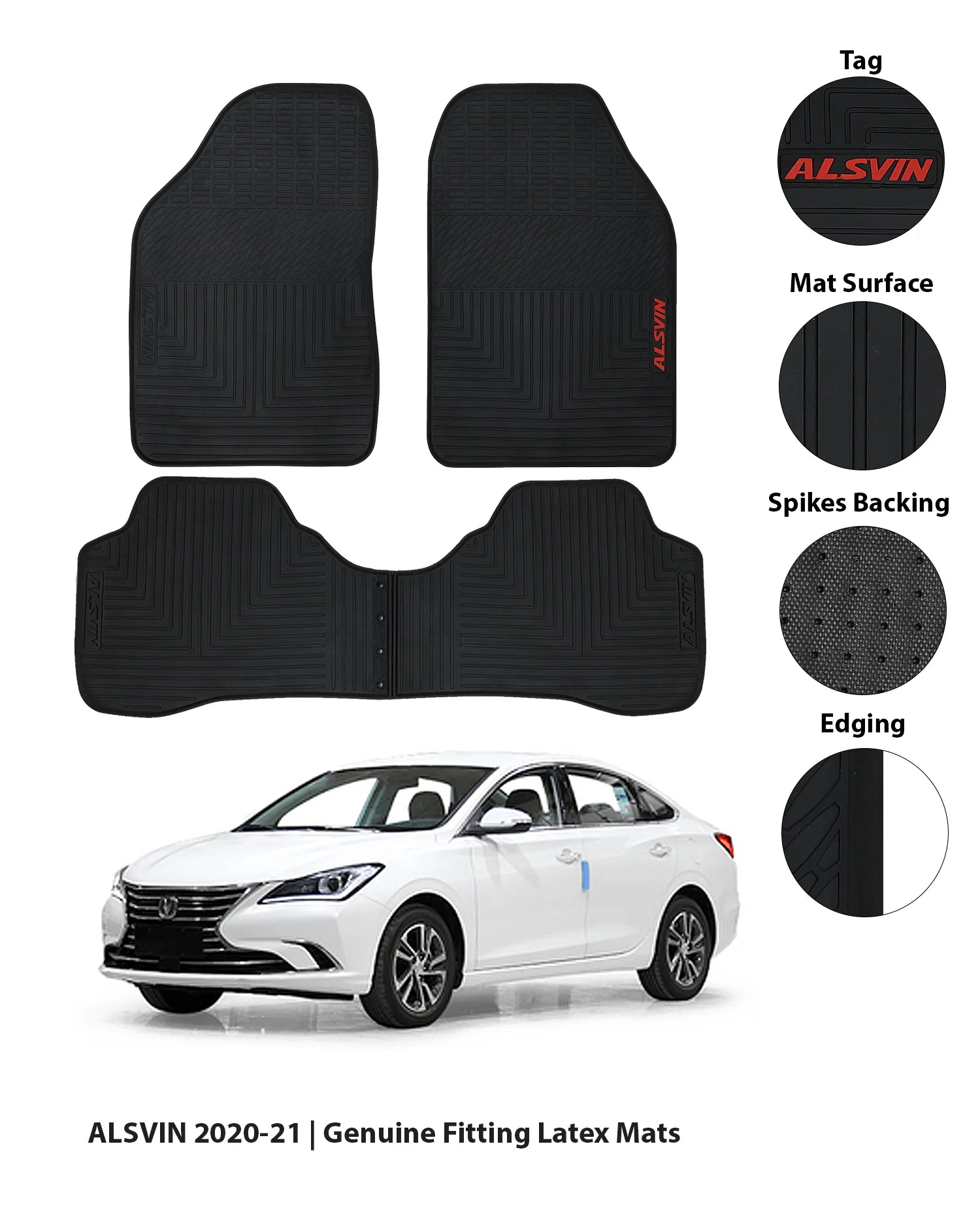 Changan Alsvin 2021-2024 Latex Rubber Car Floor Mat