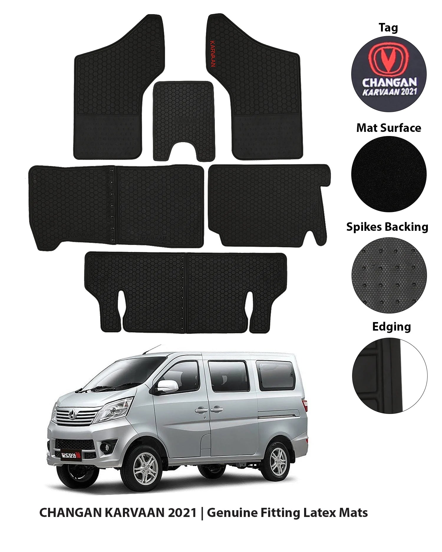 Changan Karvaan 2021-2024 Latex Rubber Car Floor Mat
