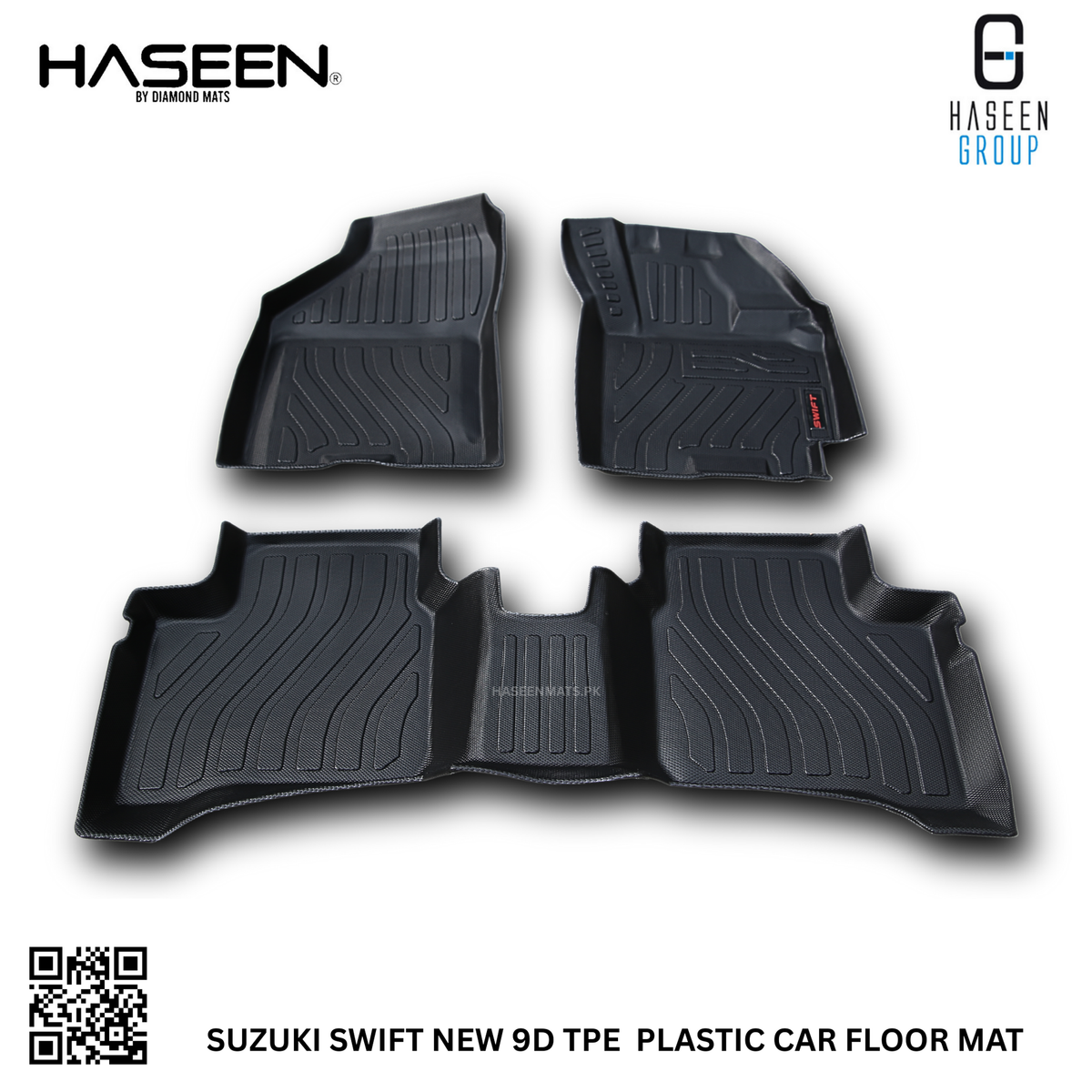 Suzuki Swift New 9D TPE Floor Mats – Custom Fit Heavy Duty Waterproof