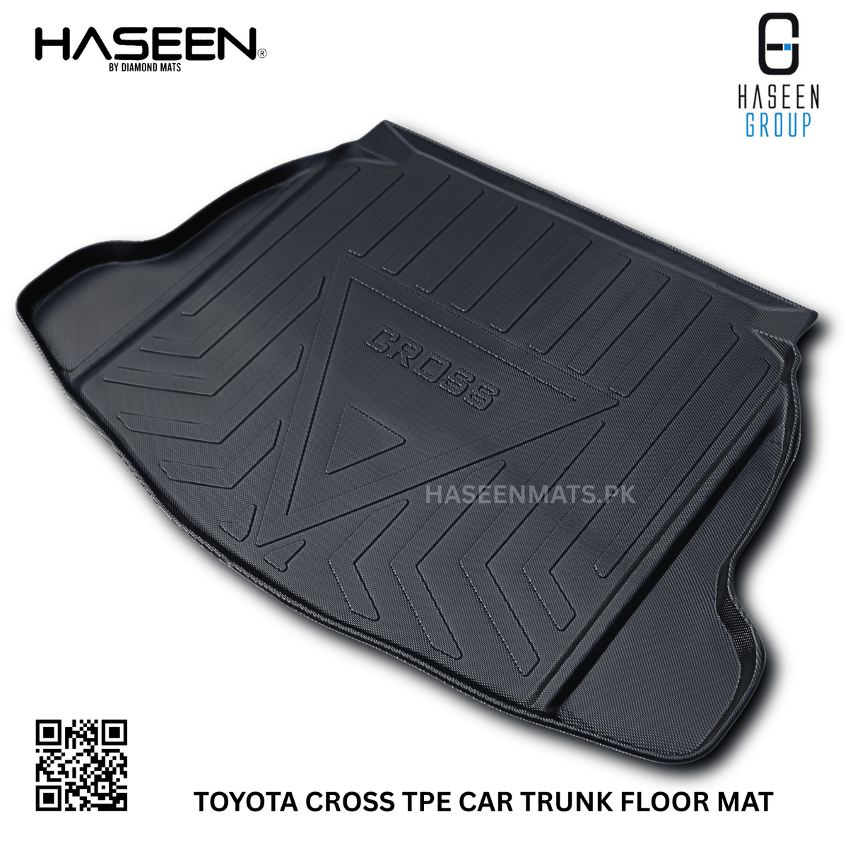 Toyota Cross New 2024 TPE Trunk Mat – Diggi Tray Boot Liner, Custom Fit Waterproof