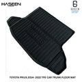 Toyota Prius Hybrid 2014-2022 TPE Trunk Mat – Diggi Tray Boot Liner, Custom Fit Waterproof