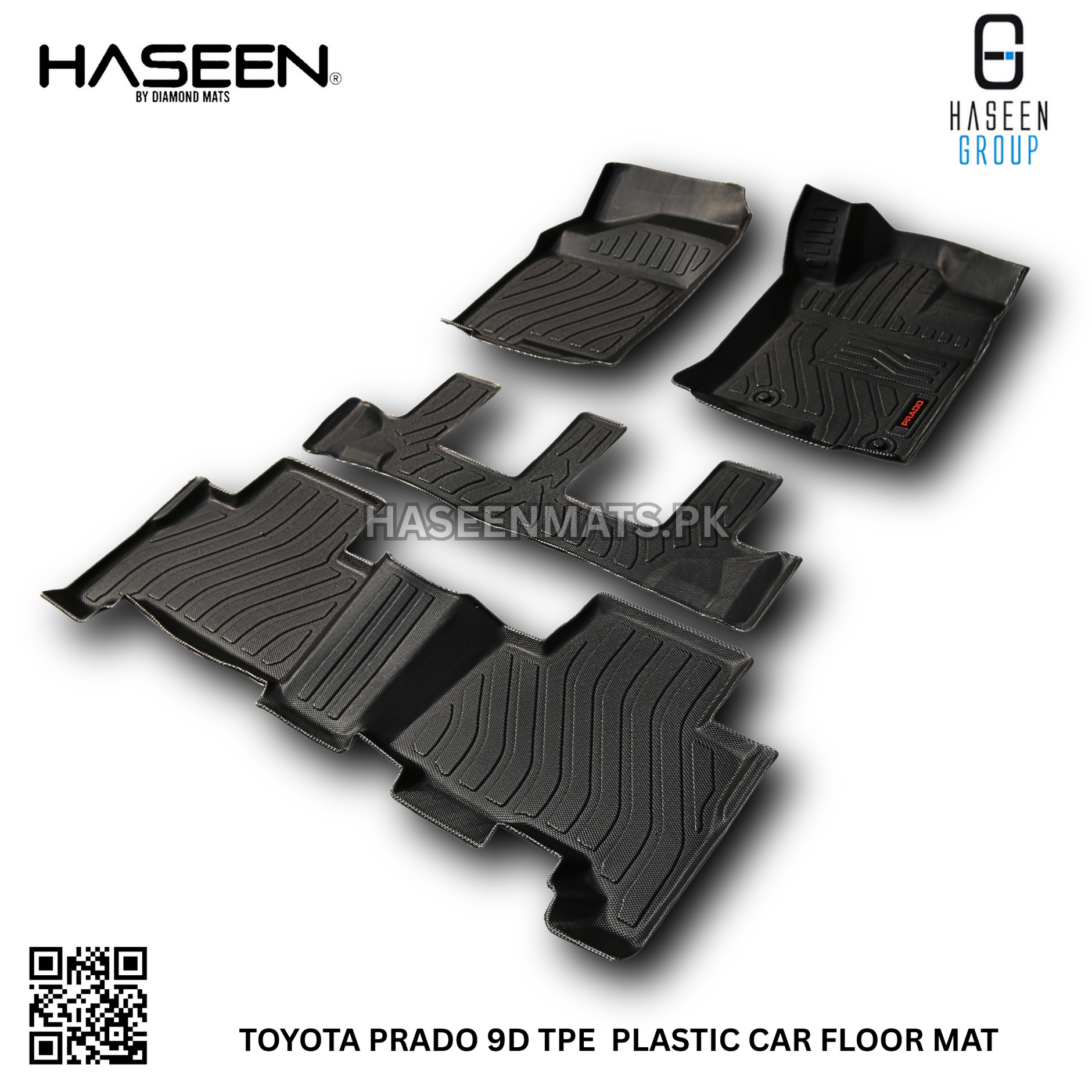 Toyota Prado 9D TPE Floor Mats – Custom Fit Heavy Duty Waterproof