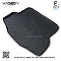 Honda City 2021-2026 TPE Trunk Mat – Diggi Tray Boot Liner, Custom Fit Waterproof