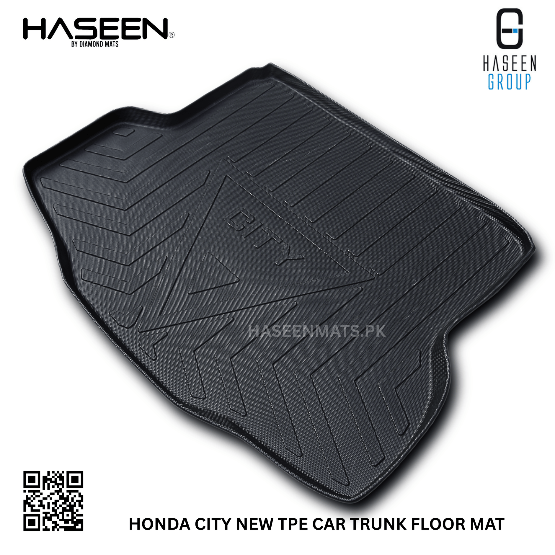 Honda City 2021-2026 TPE Trunk Mat – Diggi Tray Boot Liner, Custom Fit Waterproof